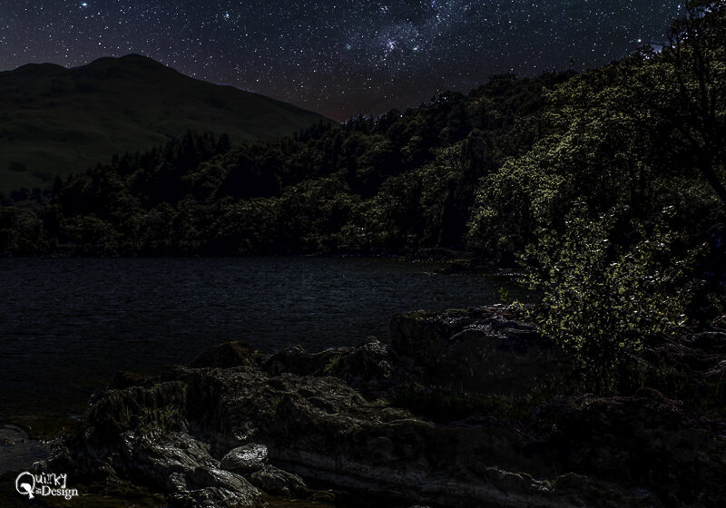 Loch Lomond – Enhanced Changed to Night Sky